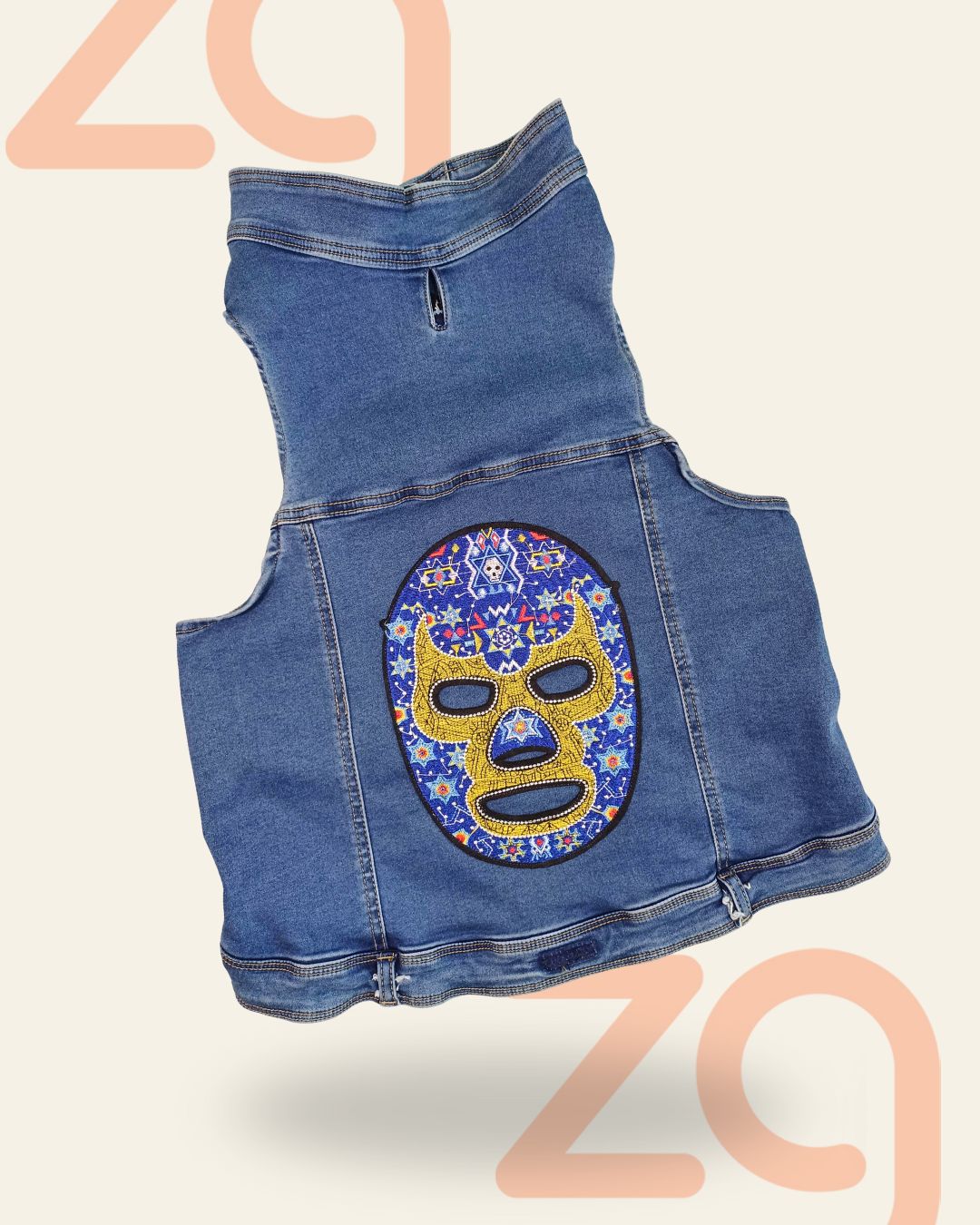 Chaleco de mezclilla para perro muy grande - XL