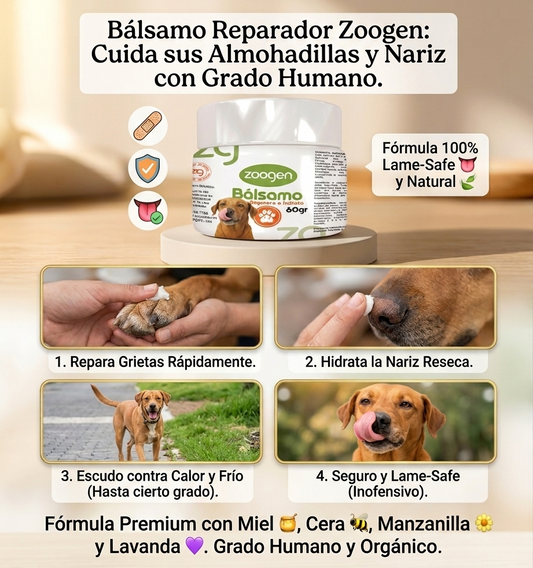 🐾 Bálsamo Reparador de Almohadillas y Nariz – Alivio Natural y Segur
