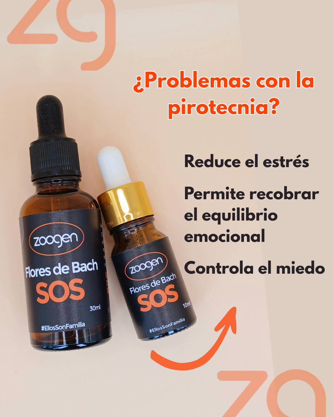 Terapia Floral - SOS ( estrés o remedio de rescate ( perros y gatos)