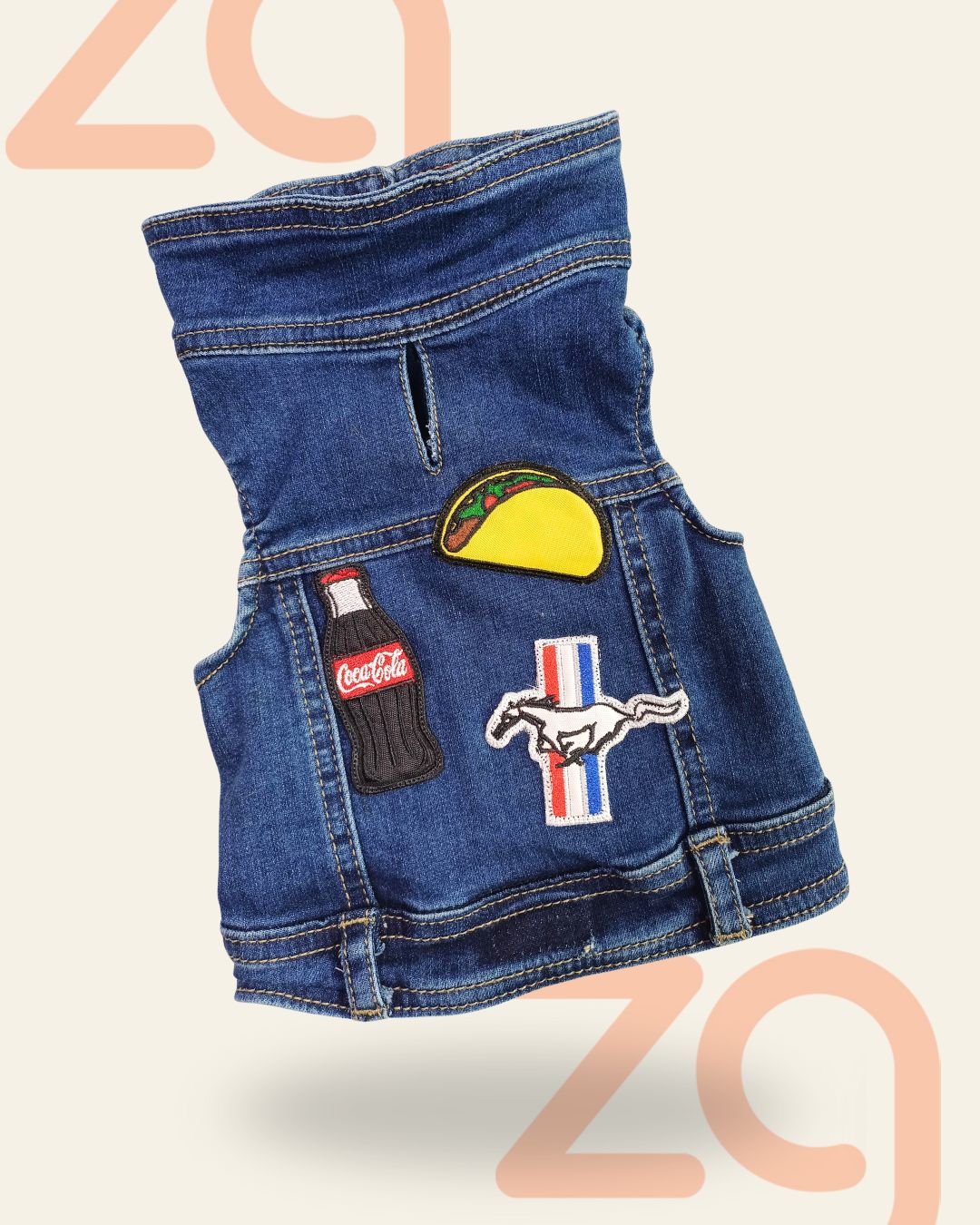 Chaleco de mezclilla para perro mini - XS
