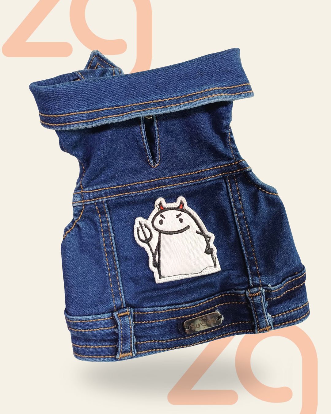 Chaleco de mezclilla para perro mini - XS