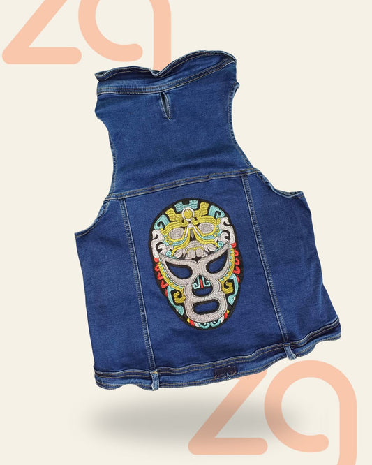 Chaleco de mezclilla para perro muy grande - XL
