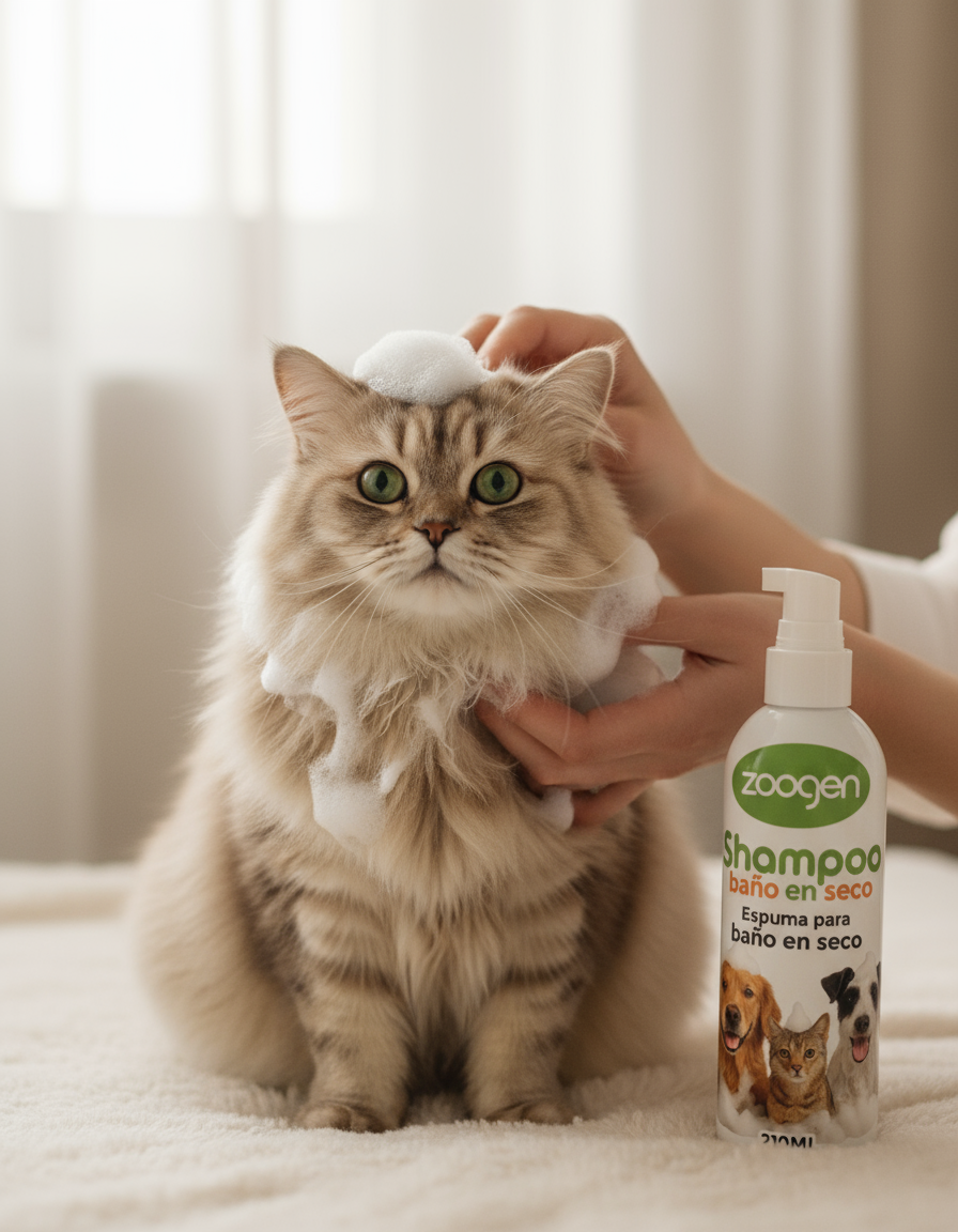 Baño en Seco - Gato con Espuma