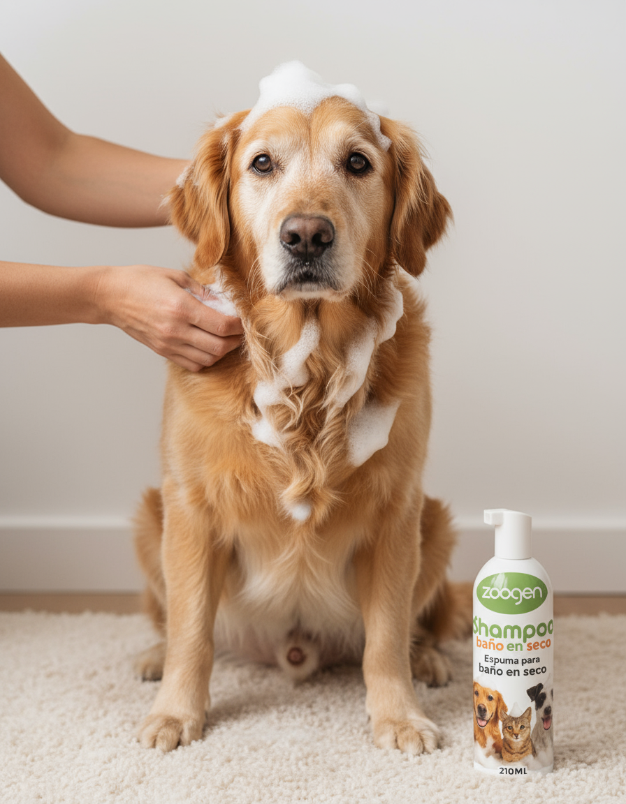 Baño en Seco - Perro Senior con Espuma