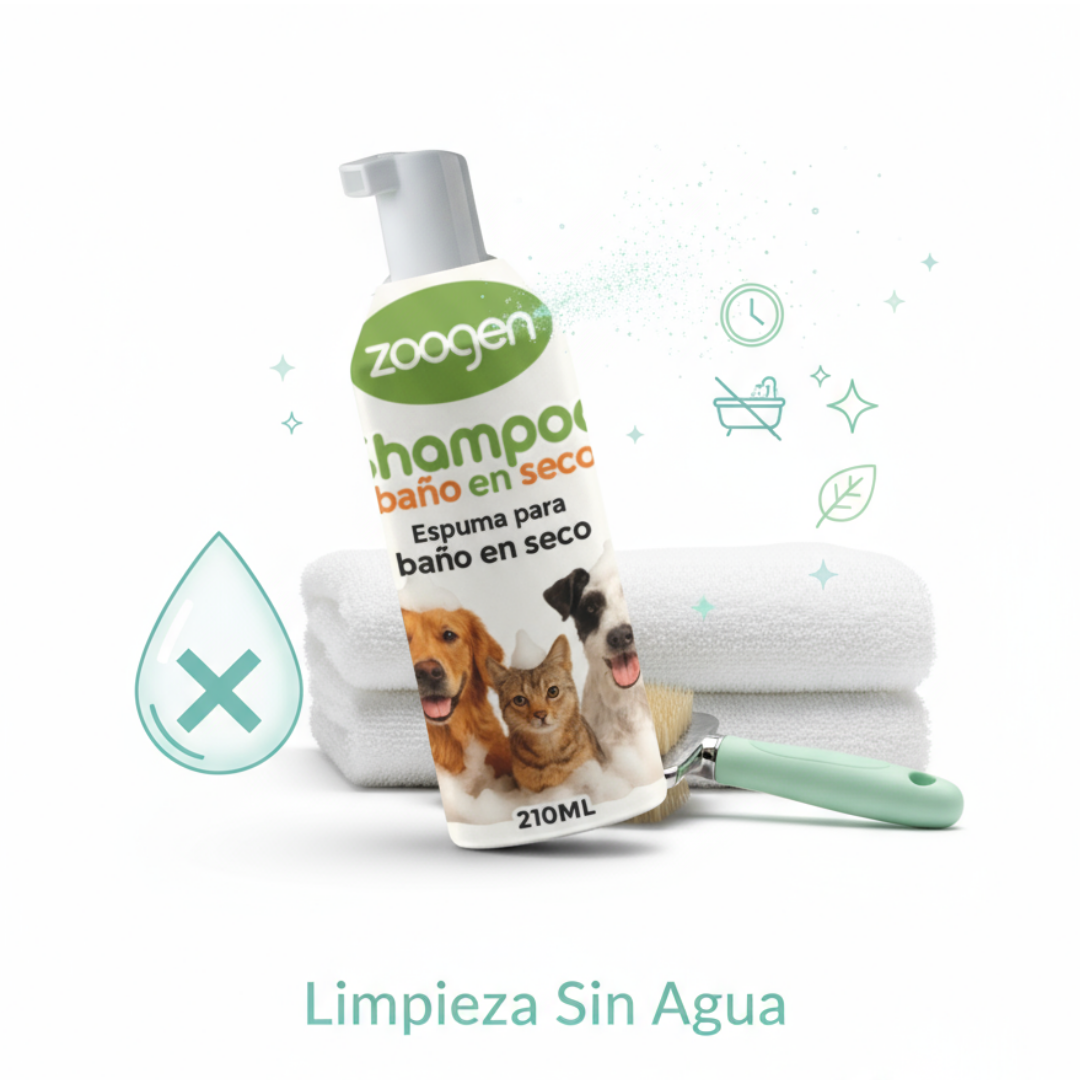 Baño en Seco Zoogen: Limpieza Profunda en 5 Minutos (Sin Agua y Sin Estrés)