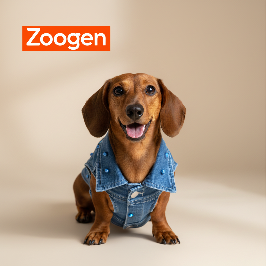 Chaleco M en salchicha - formato 1:1 con logo Zoogen