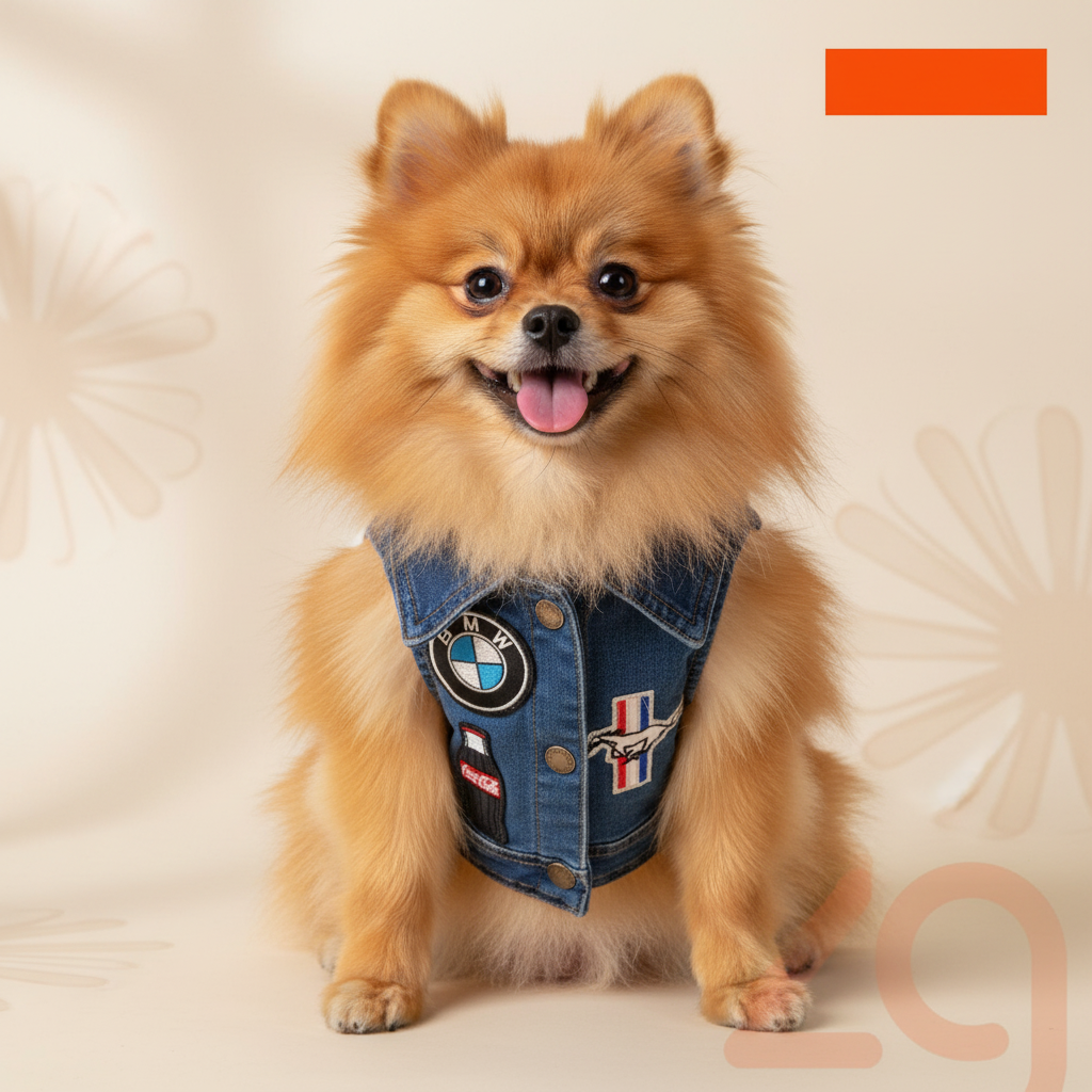 Chaleco S en pomerania - formato 1:1 con logo Zoogen