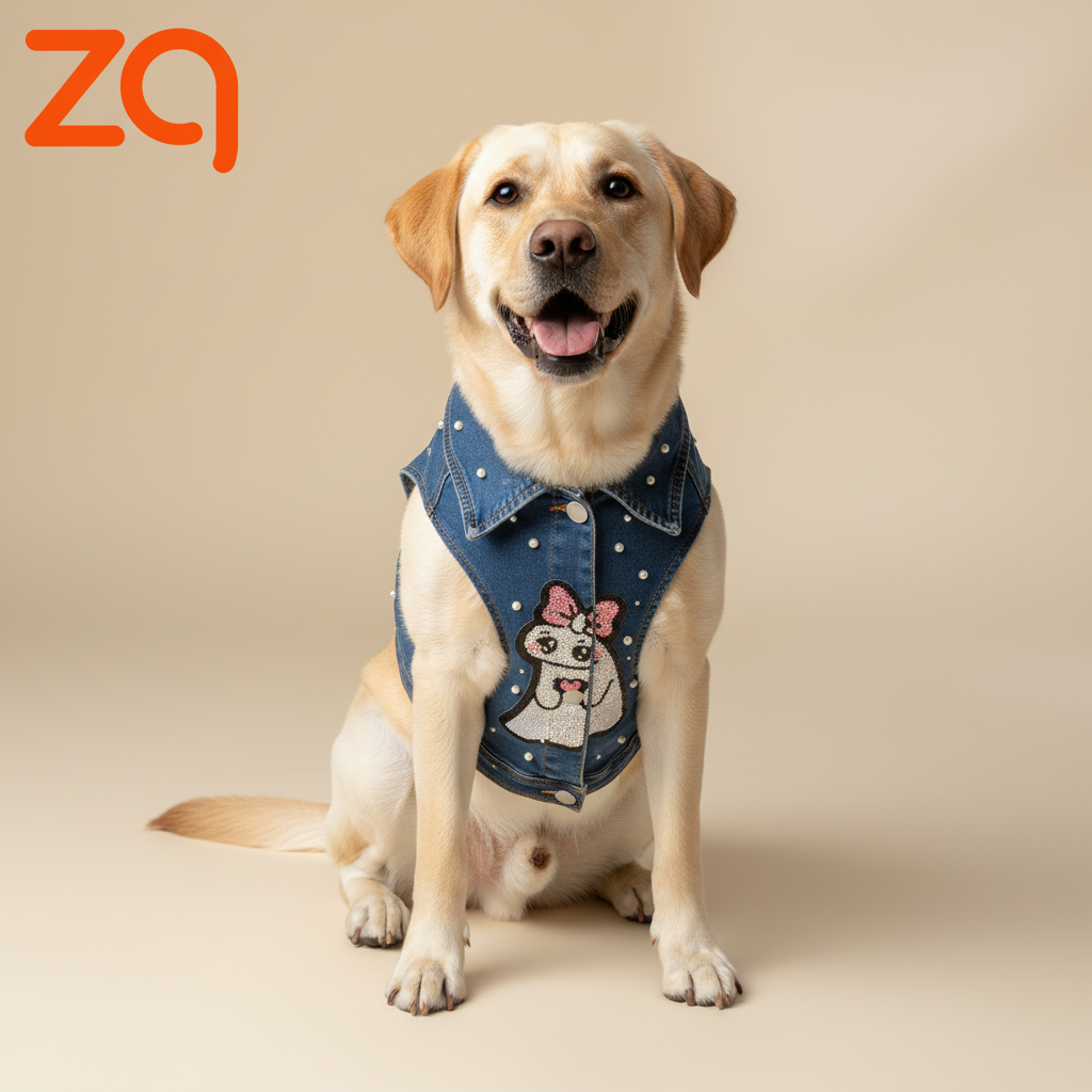 Chaleco XL en labrador - formato 1:1 con logo Zoogen