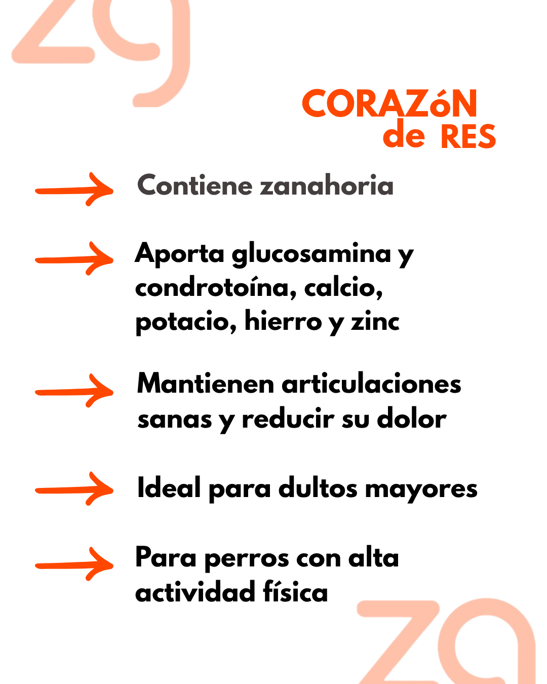 Corazón de Res Deshidratado - 40g