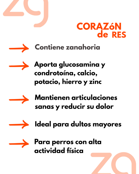 Corazón de Res Deshidratado - 40g