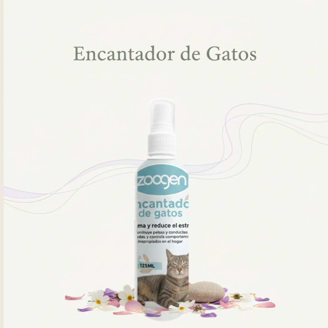 Encantador de Gatos 😻 - Spray Calmante Anti Estrés, Detén Peleas