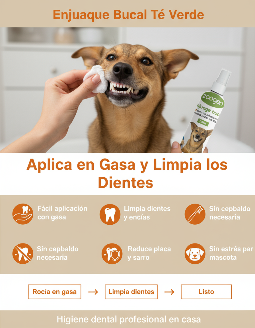 Enjuague Bucal - Aplicación con Gasa