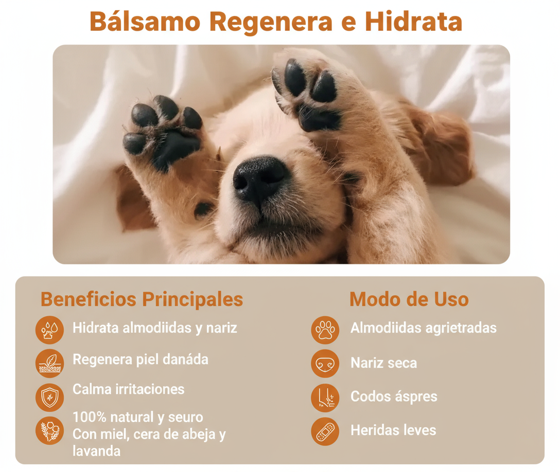 Infografía Bálsamo Regenera e Hidrata