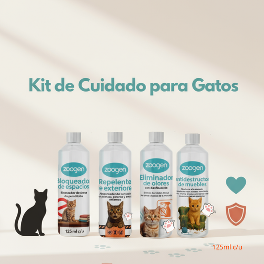 Kit de Cuidado para Gatos 😺 - 4 Productos Esenciales (Entrenamiento y Protección)