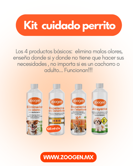 Kit de Cuidado para Perros 🐶 | 4 Piezas de 125 mL