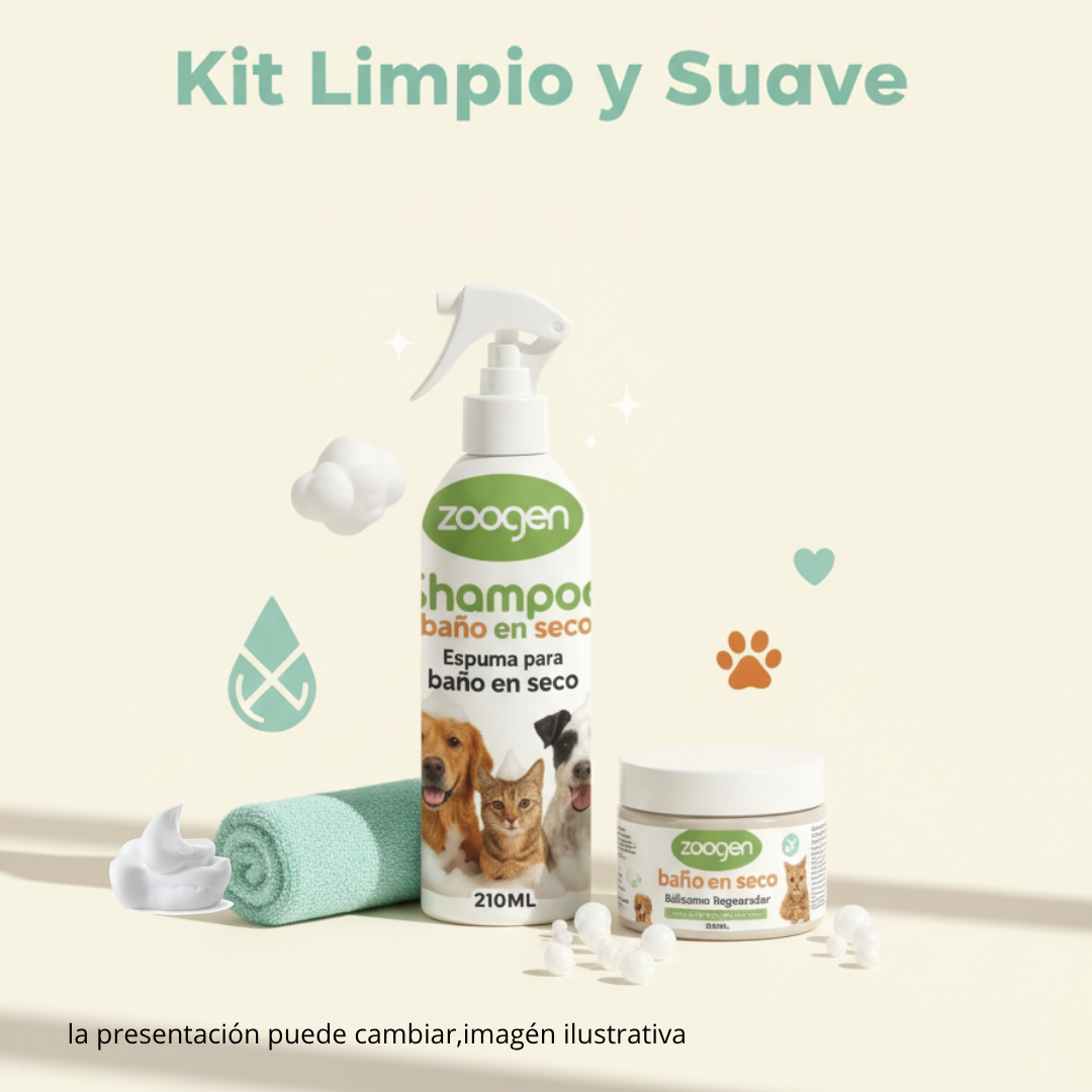 Kit "Limpio y Suave": El Spa en Casa ( perro y gato)